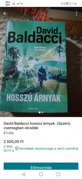 David Baldacci hossz rnyak 1x olvasott 