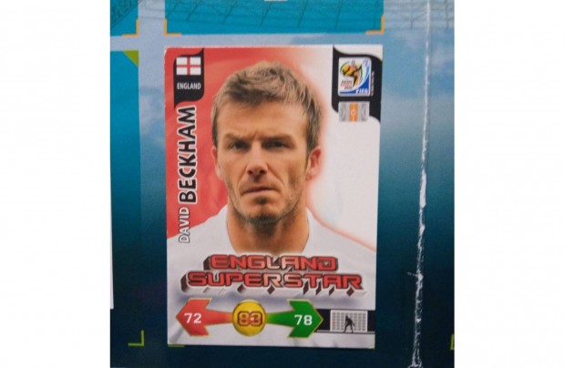 David Beckham (Anglia) Panini Fifa World Cup 2010 krtya