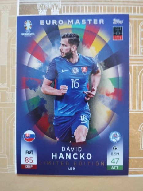 David Hancko (Szlovkia) Limited Edition Euro 2024 focis krtya