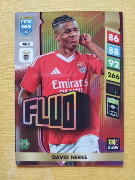 David Neres (Benfica) FIFA 365 2025 GLOW Fluo focis krtya