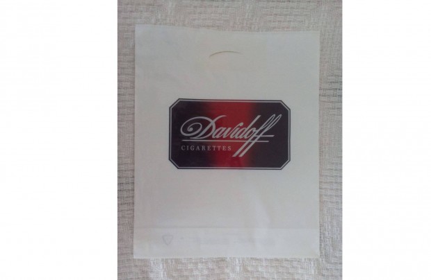 Davidoff fehr reklm nylon szatyor, j a 90-es vekbl, retro