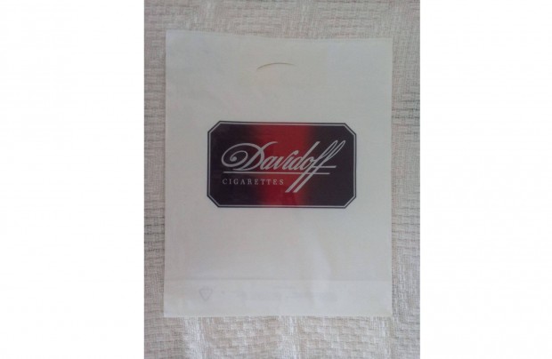 Davidoff fehr reklm nylon szatyor, j a 90-es vekbl, retro