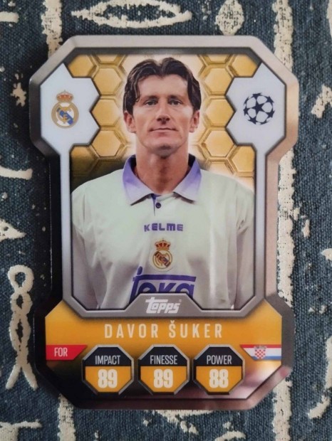 Davor Suker (Real Madrid) Shield Pajzs Bajnokok Ligja 2024/25 krtya