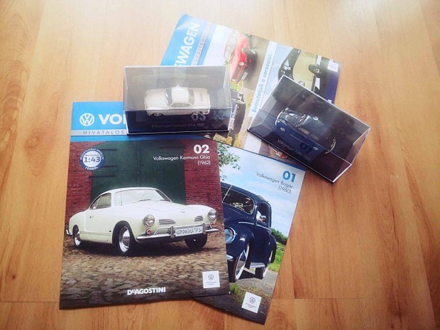 De Agostini Volkswagen VW Bogár Beetle, Karmann Ghia 1:43
