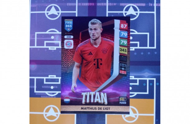 De Ligt (Bayern München) Panini Fifa 365 2025 Titan focis kártya