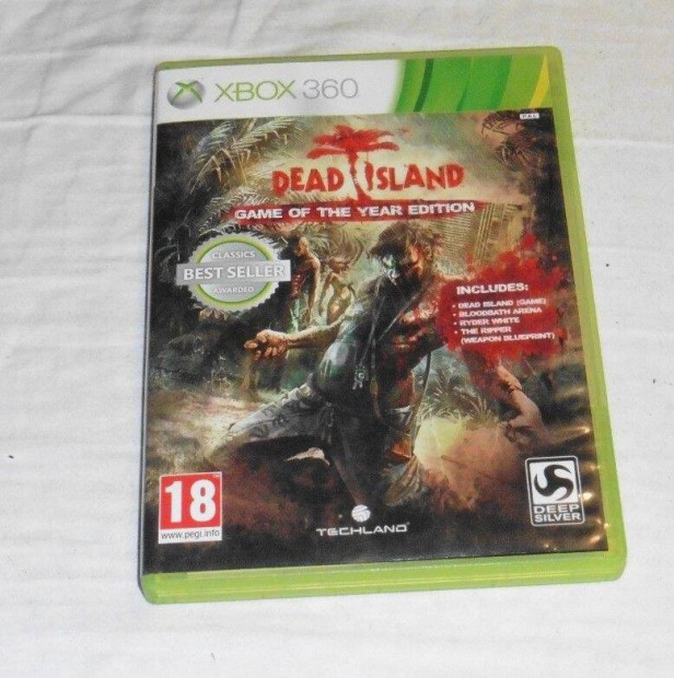Dead Island GOTY (Zombis) Gyri Xbox 360 Jtk akr flron