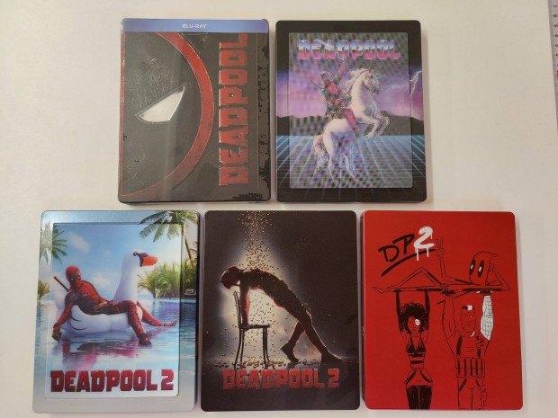 Deadpool 1-2 fmdobozos Blu-ray ( Steelbook ) gyjtemny