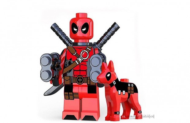 Deadpool mini figura kutya figurval