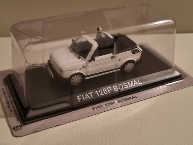 Deagostini 1:43 j bontatlan modell 1/43 Fiat 126P Bosmal Cabrio