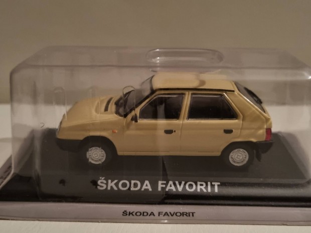 Deagostini 1:43 j bontatlan modell 1/43 Skoda Favorit