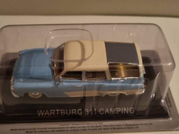 Deagostini 1:43 j bontatlan modell 1/43 Wartburg 311 Camping