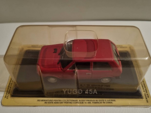 Deagostini 1:43 j bontatlan modell 1/43 Yugo 45A