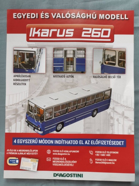 Deagostini Ikarus 260 1-54 lapszmok j