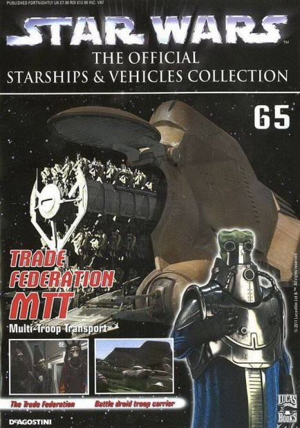 Deagostini Star Wars 65 - Trade Federation MTT magazin, jsg