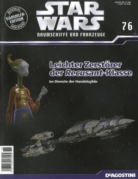 Deagostini Star Wars 76 - Commerce Guild Support Ship magazin, jsg