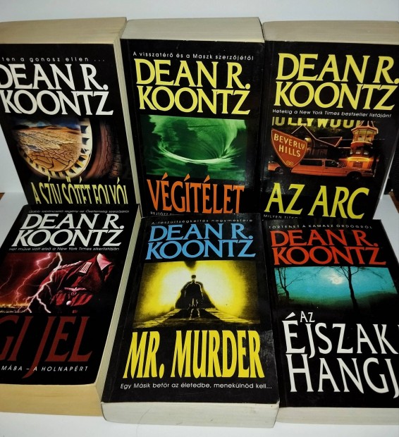 Dean R Koontz horror , krimi knyvek 