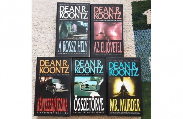 Dean R. Koontz krimi, thriller knyvek, knyvcsomag