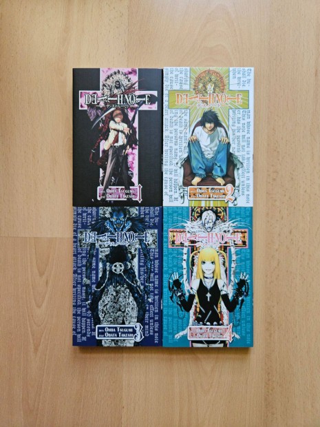 Death Note manga 1-4. ktet, japn kpregny + ajndk 2 manga