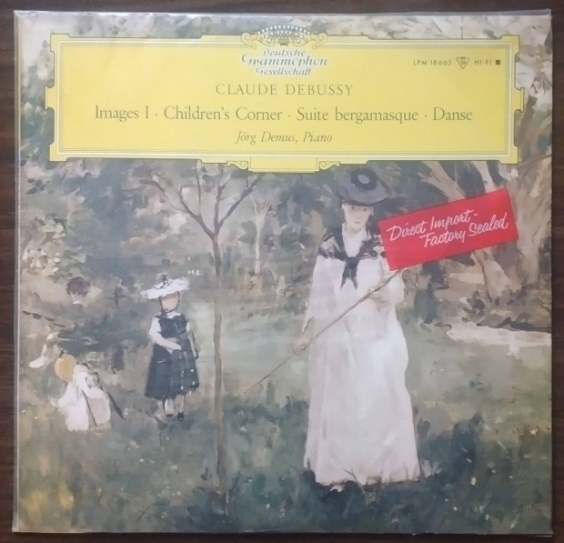 Debussy: piano music - Jrg Demus - bontatlan DG LP