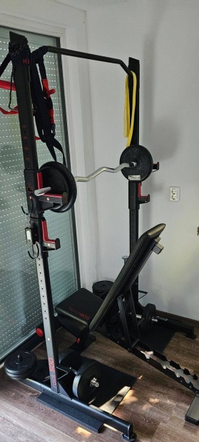 Decathlon Rack 500 erkeret, bench 900 edzpad teljes felszerelssel