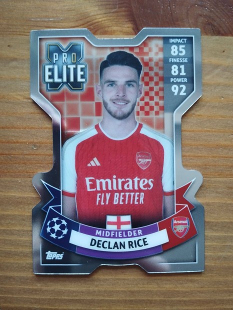 Declan Rice (Arsenal) Chrome X Pajzs BL Extra 2023 krtya