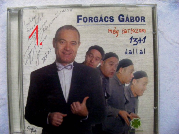Dedikált CD: Forgács Gábor kollégájának az Abigél főszereplőjének
