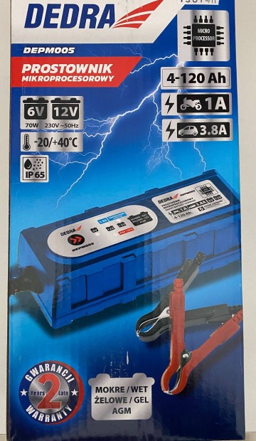 Dedra Depm005 Egyenirnyt, Akkumultortlt, mikroprocesszoros. 6/12