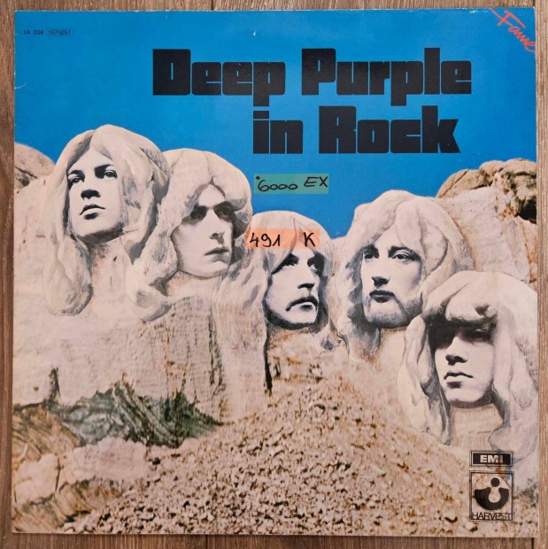 Deep Purple Deep Purple In Rock bakelit lemez, hanglemez LP (491)