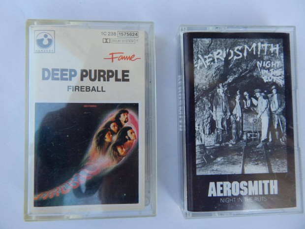 Deep Purple s Aerosmith Msoros Audi kazettk szettben Eredeti