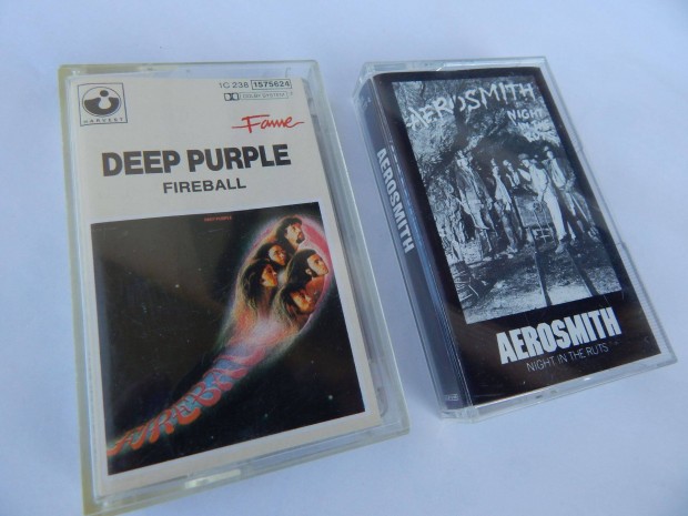 Deep Purple s Aerosmith Msoros Audi kazettk szettben Eredeti