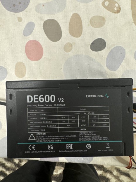 Deepcool 450W tpegysg tkletes