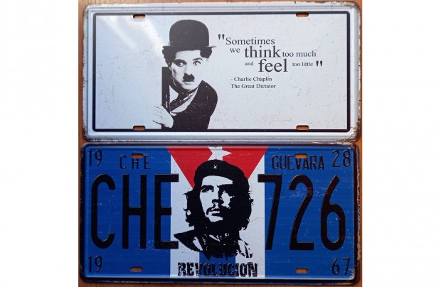 Dekorcis fm tbla (Charlie Chaplin - Che Guevara)