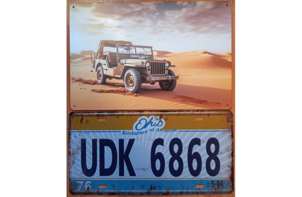 Dekorcis fm tbla (JEEP Willys - USA, Ohio Rendszm)