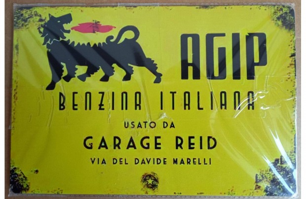 Dekorációs tábla (AGIP Benzina Italiana)