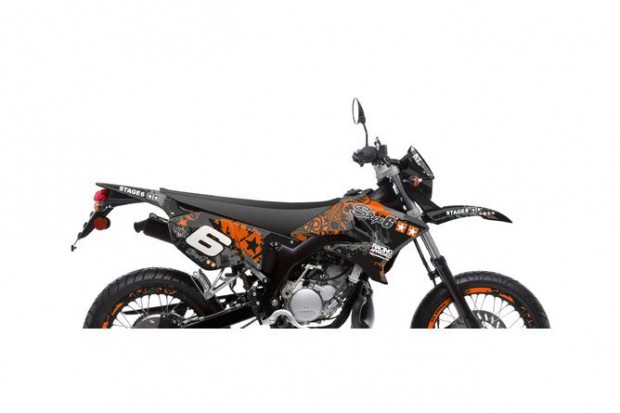Dekormatrica szett Yamaha DT 50 Stage6 narancs / fekete
