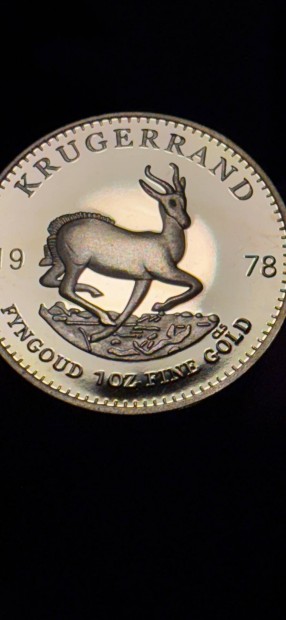 Del-Afrikai Krugerrand  Aranyozott 1 OZ erme