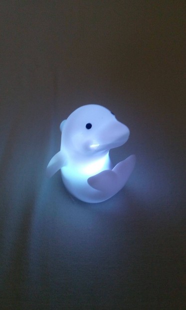 Delfin alak sznvlts gyerek LED lmpa