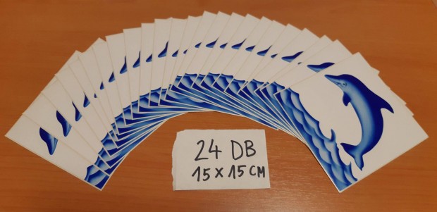 Delfines csempe matrica (24 db) - 15x15 cm