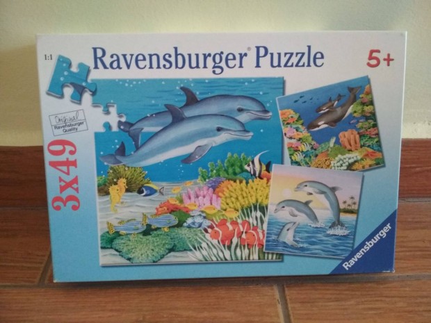 Delfines puzzle 3x49 db