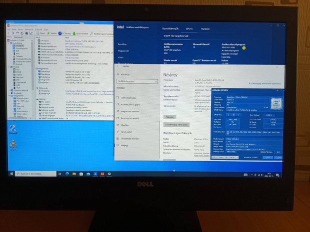 Dell 7440 24"-os AIO (Core i7 6700, 12 gb ram, 4512 gb ssd, Win10 Pro)