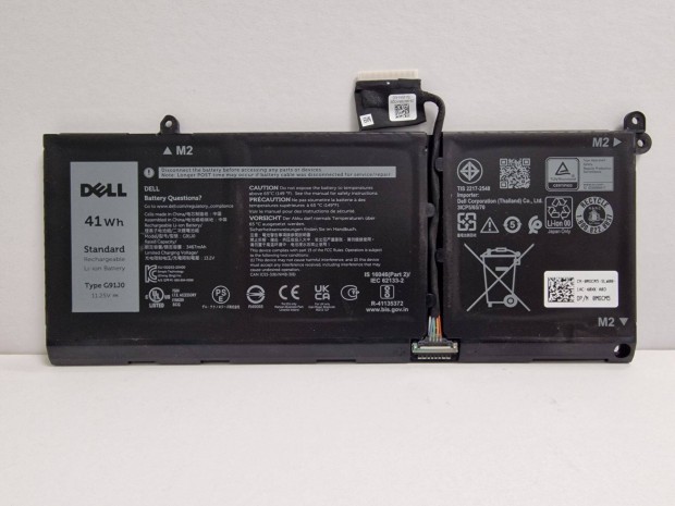 Dell G91J0 11.25V 3640mAh 41Wh gyri laptop akkumultor elad