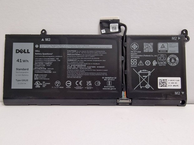 Dell G91J0 11.25V 3640mAh 41Wh gyri laptop akkumultor elad