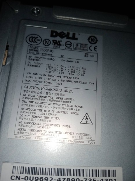 Dell H750P-00 750W tpegysg