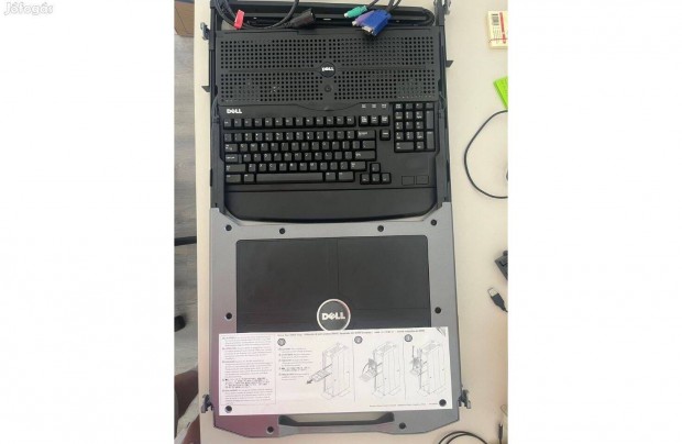 Dell HP535 rack konzol 17"-os monitor, Qwertz billentyzet - hasznlt