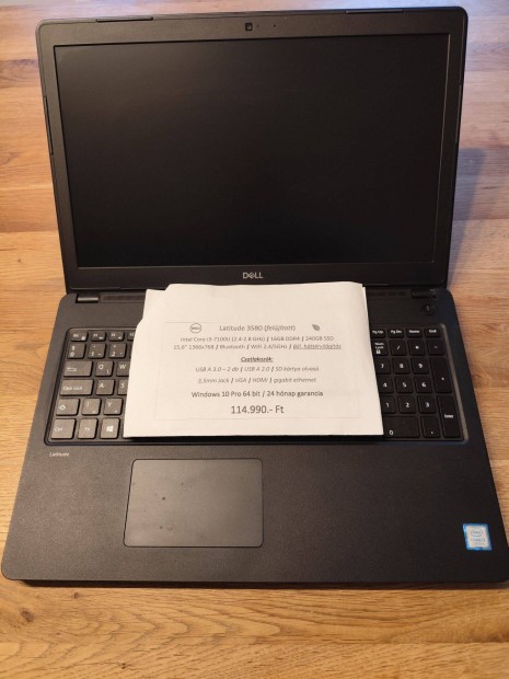 Dell Latitude 3580 feljtott Laptop