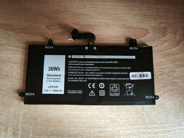 Dell Latitude 5285, 5290 2in1 Jopgr 7.6V 4800mAh akkumulátor, garancia
