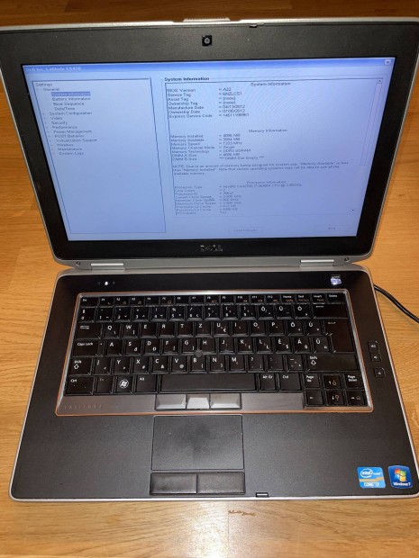 Dell Latitude e6420 i7 laptop magyar billentyzettel