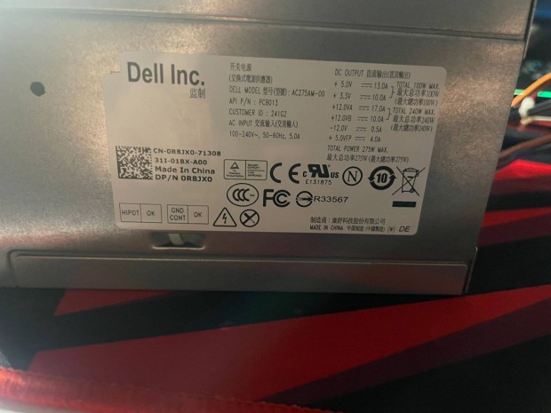 Dell Optiplex 3010 7010 9010 MT 275W D275EM-00 tpegysg