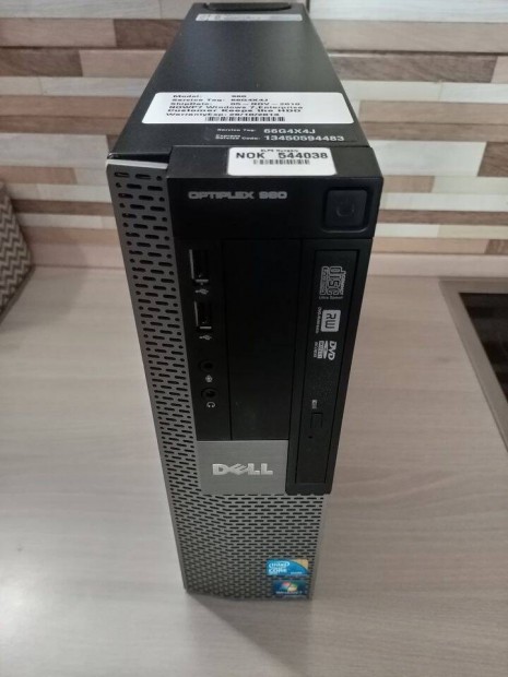 Dell Optiplex 960 Sff szmtgp 9500GT 512 MB 8GB Ram