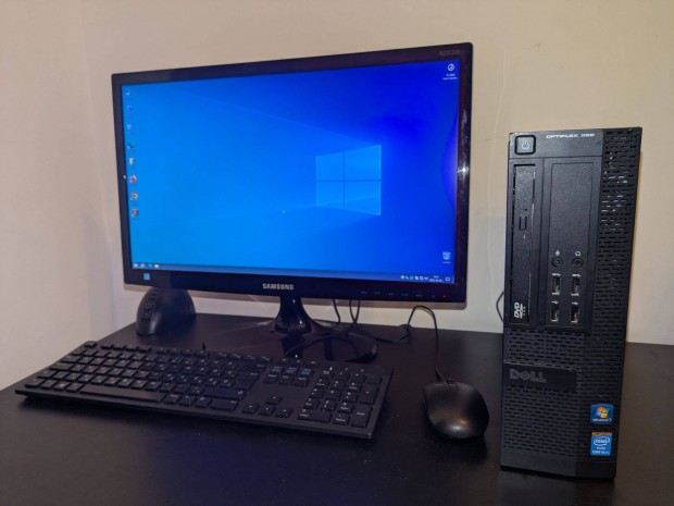 Dell Optiplex XE2 - Komplett PC Win10 - i5 16G RAM 240SSD, 22" Samsung